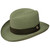 Stetson El Dorado Olive Florentine Milan Straw Homburg Hat