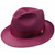 Stetson Rosebud Burgundy Florentine Milan Straw Hat