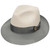 Stetson Toledo Milan Straw Hat in Beige/Grey