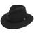 Stetson Cromwell Crushable Black Water-Repellent Wool Felt Hat 