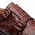 Mezlan Doyers Sport crocodile dress shoe, vamp texture close-up