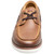 Florsheim Launch Moc Toe Elastic Lace Brown Boat Shoes for Men