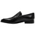 Florsheim Jacobi Moc Toe Slip On Black Leather Loafers for Men