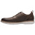 Stacy Adams Sync Brown Crazy Horse Leather and Textile Plain Toe Elastic Lace Casual Hybrid Shoes for Men