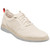 Stacy Adams Synchro Cream Leather and Textile Plain Toe Elastic Lace Casual Hybrid Shoes for Men