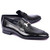 Corrente Men’s Black Vita H Buckle Calfskin Loafer