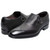 Stacy Adams Lockwood Burnished Black Leather Wingtip Ornament Slip On Dress Shoes for Men