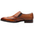 Stacy Adams Lockwood Wingtip Ornament Cognac Slip On Dress Shoes for Men