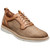 Stacy Adams Sebert Plain Toe Tan Burnished Textile Elastic Lace Sneakers for Men