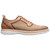 Stacy Adams Sebert Plain Toe Tan Burnished Textile Elastic Lace Sneakers for Men