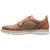 Stacy Adams Sebert Plain Toe Tan Burnished Textile Elastic Lace Sneakers for Men