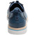 Stacy Adams Sebert Plain Toe Navy Burnished Textile Elastic Lace Sneakers for Men