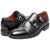 Stacy Adams Boswell Cap Toe Black Leather Double Monk Strap Dress Shoes for Men