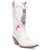 Queen A Hearts White Leather with Red Embroidered Narrow Toe Women Boot | Dingo Western Cowgirl Boots