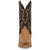 Dan Post Grit Tan Full Quill Ostrich Snip Toe Western Cowboy Boots