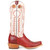 Dan Post Adelaide Stockman Red Leather Cutter Toe Western Cowgirl Boots