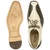 Belvedere Domenico bone caiman vamp top view with metal bit embellishment