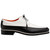 Mezlan Men’s Muro Black & White Two-Tone Calfskin Moc Toe Derby Dress Shoes