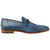 Mezlan Men’s Rios II Flex Jeans Blue Ornament Calfskin Moc Toe Dress Loafer