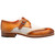Mezlan Men’s Wingtip Spectator Monk Strap Camel/Bone Shoes