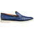 Mezlan of Spain Men’s Marmi Ostrich Quill Jean Blue Loafer