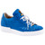 MAURI Men’s Full Quill Ostrich Leather Fattori Royal Blue Sneaker