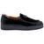 Mauri Men’s Leisure Moc Toe Black Patent Leather & Velvet Loafer