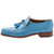 MAURI Men’s Blue Time Baby Crocodile & Leather Tassel Loafers