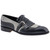 MAURI Men’s Kiltie Black Grey Alligator, Calf & Suede Loafers