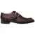 Mezlan Omero Brown Lizard Monk-Oxford Hybrid Shoes