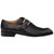 Mezlan Omero Monk-Oxford Black Lizard Hybrid Shoes