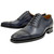 UGo Vasare Men’s Ethan Grey Cap Toe Genuine Leather Dress Shoes