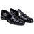 Studio BELVEDERE SHOES Men's Elio Black Open-Toe Italian Deerskin Leather Luxury Sandal