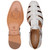 Studio Belvedere Shoes Men's Elio White Open-Toe Italian Deerskin Leather Luxury Sandal