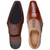 Studio Belvedere Men's Leontes Ant. Cognac/Oat Italian Calf & Suede Luxury Shoes