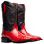 Marco Di Milano Men’s Alabama Genuine Full-Quill Ostrich Skin Square Toe Cowboy Boot