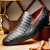 Marco Di Milano Men’s Trento Genuine Caiman Crocodile Slip-On Loafer
