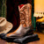 Marco Di Milano Men’s Missouri Genuine Python Skin Square Toe Cowboy Boot