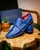Marco Di Milano Men’s Electric Blue Ostrich Leg Double Monk Strap Shoe NAPOLI