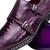Marco Di Milano Men’s Purple Ostrich Leg Double Monk Strap Shoe NAPOLI