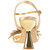 Lady Couture Lust Gold Rhinestone Petal Slingback Heels