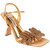 Lady Couture Lust Gold Rhinestone Petal Slingback Heels