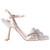 Lady Couture Lust Ivory Rhinestone Petal Slingback Heels
