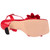 Lady Couture Lust Red Rhinestone Strappy Slingback Heels