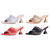 Lady Couture Fontana Women's Silver Block Heel Wide Vamp Mules