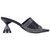 Lady Couture Fontana Women's Black Block Heel Wide Vamp Mules
