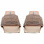 Lady Couture Amazing Women's Gold Multi Rhinestone Strap Slide Sandals