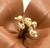 Lady Couture Women's Blossom Brown Leather Slide Sandals