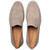 MEZLAN Men's Woven Suede Taupe Moccasin Loafer Sanlucar