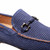 MEZLAN Men's Perforated Suede Blue Moccasin Loafer Tarraco